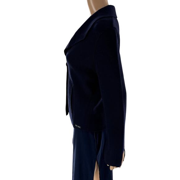 Saint James Navy Blue Pure New Wool Blazer Jacket - Picture 5 of 10